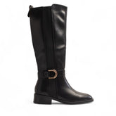 Europeon Union Women Black Leather Boot #3470